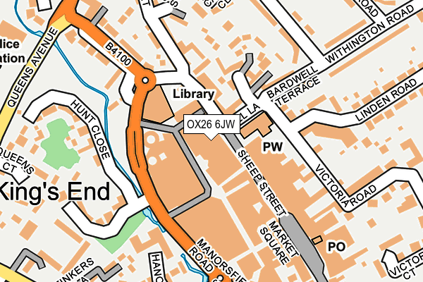 OX26 6JW map - OS OpenMap – Local (Ordnance Survey)