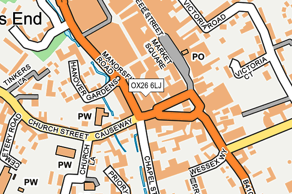 OX26 6LJ map - OS OpenMap – Local (Ordnance Survey) OX26 6LJ map - OS OpenMap – Local (Ordnance Survey)