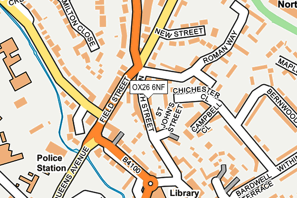 OX26 6NF map - OS OpenMap – Local (Ordnance Survey) OX26 6NF map - OS OpenMap – Local (Ordnance Survey)