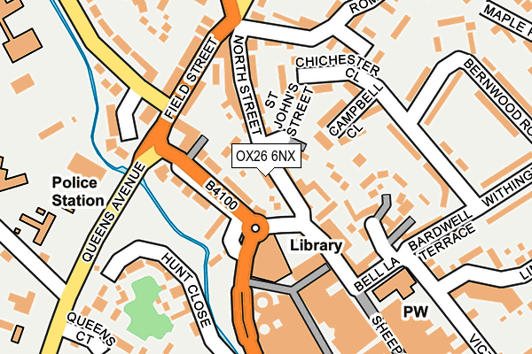 OX26 6NX map - OS OpenMap – Local (Ordnance Survey) OX26 6NX map - OS OpenMap – Local (Ordnance Survey)