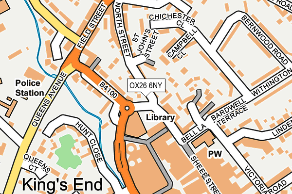 OX26 6NY map - OS OpenMap – Local (Ordnance Survey) OX26 6NY map - OS OpenMap – Local (Ordnance Survey)