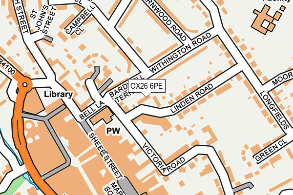 OX26 6PE map - OS OpenMap – Local (Ordnance Survey) OX26 6PE map - OS OpenMap – Local (Ordnance Survey)
