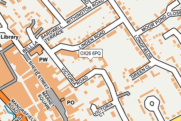 OX26 6PQ map - OS OpenMap – Local (Ordnance Survey) OX26 6PQ map - OS OpenMap – Local (Ordnance Survey)