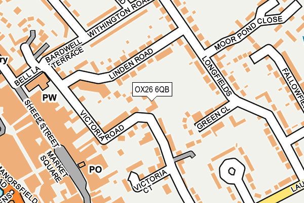 OX26 6QB map - OS OpenMap – Local (Ordnance Survey) OX26 6QB map - OS OpenMap – Local (Ordnance Survey)