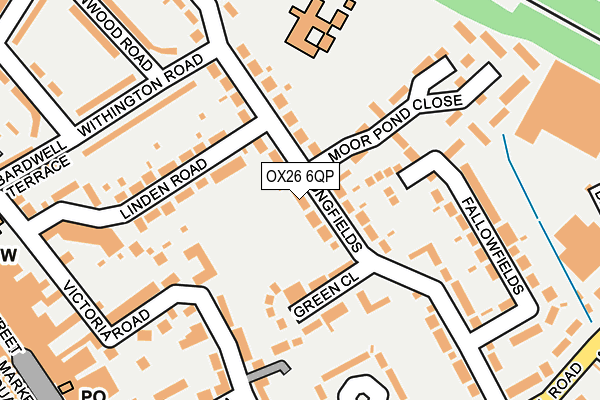 OX26 6QP map - OS OpenMap – Local (Ordnance Survey) OX26 6QP map - OS OpenMap – Local (Ordnance Survey)
