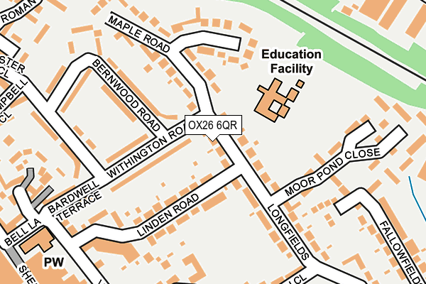 OX26 6QR map - OS OpenMap – Local (Ordnance Survey) OX26 6QR map - OS OpenMap – Local (Ordnance Survey)