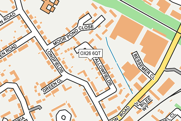 OX26 6QT map - OS OpenMap – Local (Ordnance Survey) OX26 6QT map - OS OpenMap – Local (Ordnance Survey)
