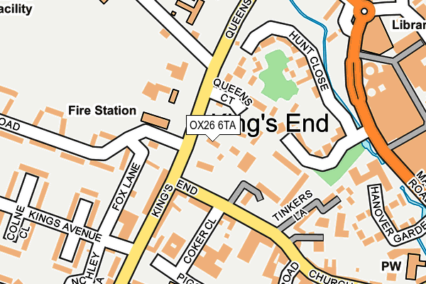OX26 6TA map - OS OpenMap – Local (Ordnance Survey) OX26 6TA map - OS OpenMap – Local (Ordnance Survey)