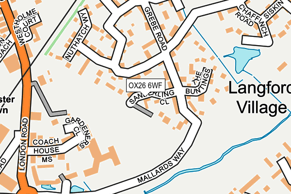 OX26 6WF map - OS OpenMap – Local (Ordnance Survey) OX26 6WF map - OS OpenMap – Local (Ordnance Survey)