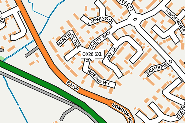 OX26 6XL map - OS OpenMap – Local (Ordnance Survey) OX26 6XL map - OS OpenMap – Local (Ordnance Survey)