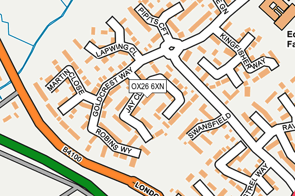 OX26 6XN map - OS OpenMap – Local (Ordnance Survey) OX26 6XN map - OS OpenMap – Local (Ordnance Survey)