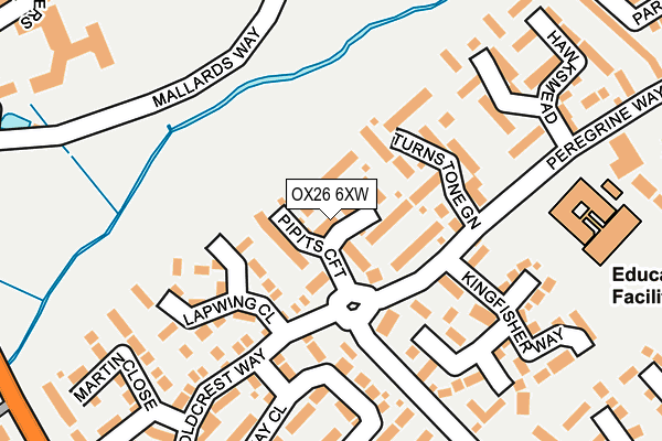 OX26 6XW map - OS OpenMap – Local (Ordnance Survey) OX26 6XW map - OS OpenMap – Local (Ordnance Survey)