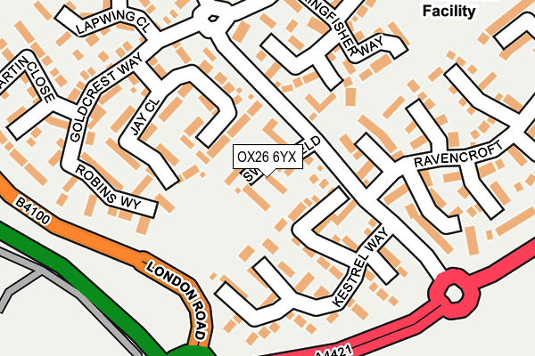 OX26 6YX map - OS OpenMap – Local (Ordnance Survey) OX26 6YX map - OS OpenMap – Local (Ordnance Survey)
