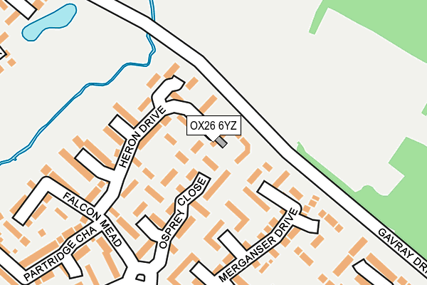 OX26 6YZ map - OS OpenMap – Local (Ordnance Survey) OX26 6YZ map - OS OpenMap – Local (Ordnance Survey)