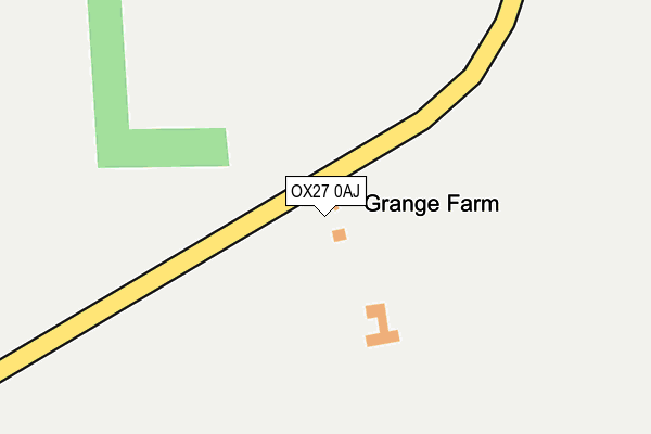 OX27 0AJ map - OS OpenMap – Local (Ordnance Survey) OX27 0AJ map - OS OpenMap – Local (Ordnance Survey)