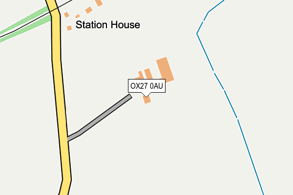 OX27 0AU map - OS OpenMap – Local (Ordnance Survey)