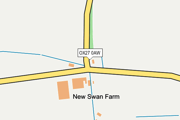 OX27 0AW map - OS OpenMap – Local (Ordnance Survey)