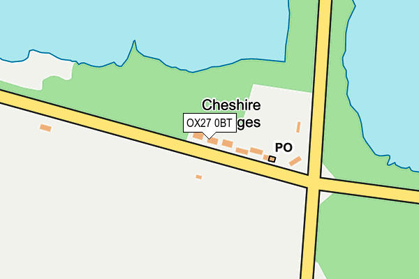 OX27 0BT map - OS OpenMap – Local (Ordnance Survey)