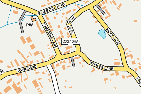 OX27 0HA map - OS OpenMap – Local (Ordnance Survey) OX27 0HA map - OS OpenMap – Local (Ordnance Survey)