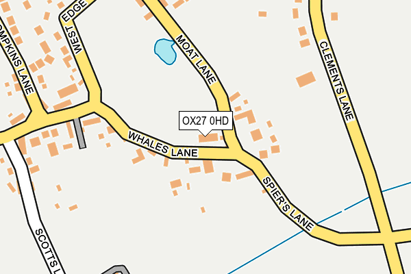OX27 0HD map - OS OpenMap – Local (Ordnance Survey)