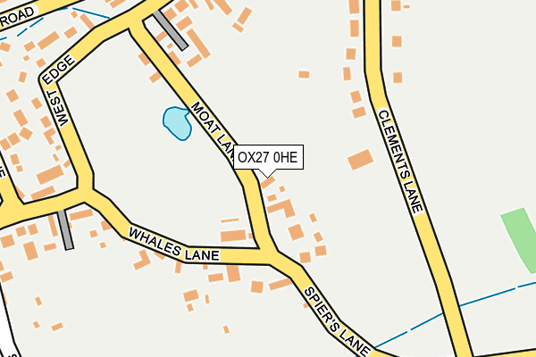 OX27 0HE map - OS OpenMap – Local (Ordnance Survey) OX27 0HE map - OS OpenMap – Local (Ordnance Survey)
