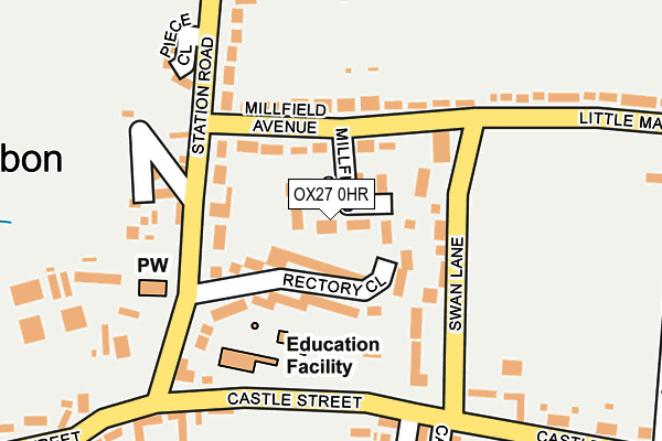 OX27 0HR map - OS OpenMap – Local (Ordnance Survey) OX27 0HR map - OS OpenMap – Local (Ordnance Survey)