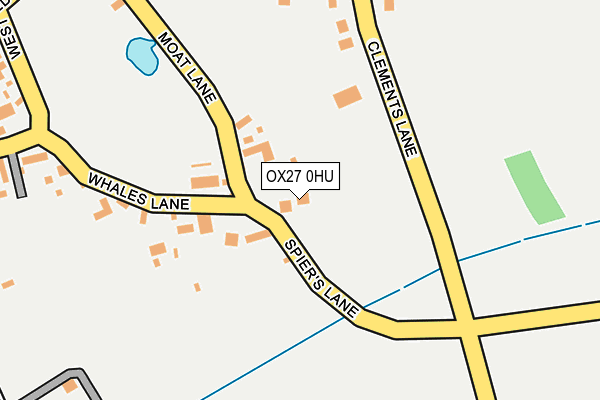 OX27 0HU map - OS OpenMap – Local (Ordnance Survey)