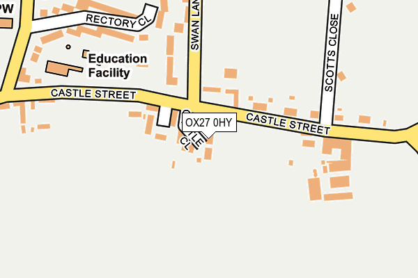 OX27 0HY map - OS OpenMap – Local (Ordnance Survey) OX27 0HY map - OS OpenMap – Local (Ordnance Survey)