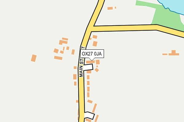 OX27 0JA map - OS OpenMap – Local (Ordnance Survey) OX27 0JA map - OS OpenMap – Local (Ordnance Survey)