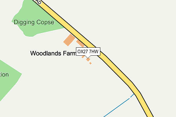 OX27 7HW map - OS OpenMap – Local (Ordnance Survey) OX27 7HW map - OS OpenMap – Local (Ordnance Survey)