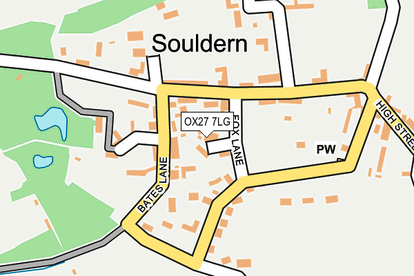 OX27 7LG map - OS OpenMap – Local (Ordnance Survey) OX27 7LG map - OS OpenMap – Local (Ordnance Survey)
