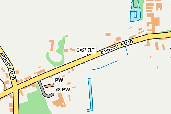 OX27 7LT map - OS OpenMap – Local (Ordnance Survey) OX27 7LT map - OS OpenMap – Local (Ordnance Survey)