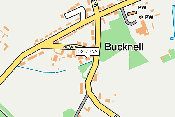 OX27 7NA map - OS OpenMap – Local (Ordnance Survey) OX27 7NA map - OS OpenMap – Local (Ordnance Survey)