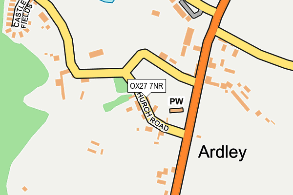 OX27 7NR map - OS OpenMap – Local (Ordnance Survey) OX27 7NR map - OS OpenMap – Local (Ordnance Survey)