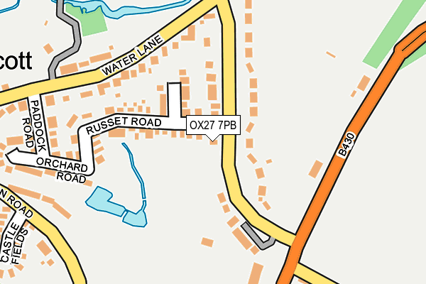 OX27 7PB map - OS OpenMap – Local (Ordnance Survey) OX27 7PB map - OS OpenMap – Local (Ordnance Survey)