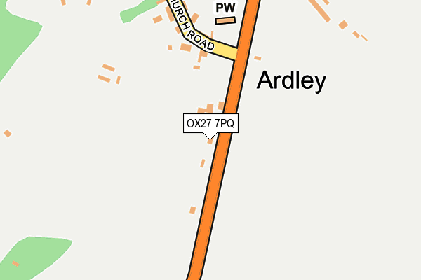 OX27 7PQ map - OS OpenMap – Local (Ordnance Survey) OX27 7PQ map - OS OpenMap – Local (Ordnance Survey)