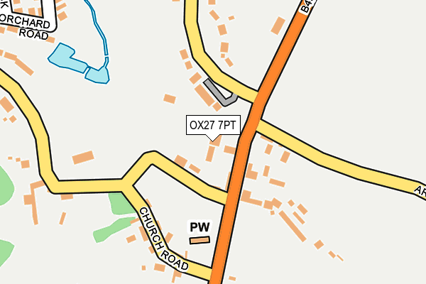 OX27 7PT map - OS OpenMap – Local (Ordnance Survey) OX27 7PT map - OS OpenMap – Local (Ordnance Survey)