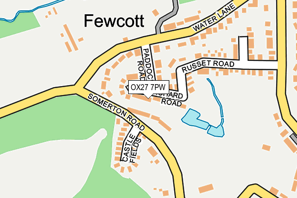 OX27 7PW map - OS OpenMap – Local (Ordnance Survey) OX27 7PW map - OS OpenMap – Local (Ordnance Survey)