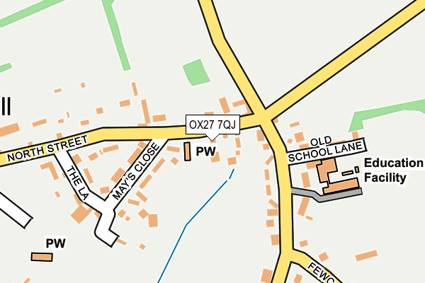 OX27 7QJ map - OS OpenMap – Local (Ordnance Survey) OX27 7QJ map - OS OpenMap – Local (Ordnance Survey)