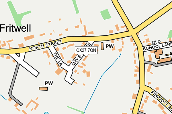 OX27 7QN map - OS OpenMap – Local (Ordnance Survey) OX27 7QN map - OS OpenMap – Local (Ordnance Survey)