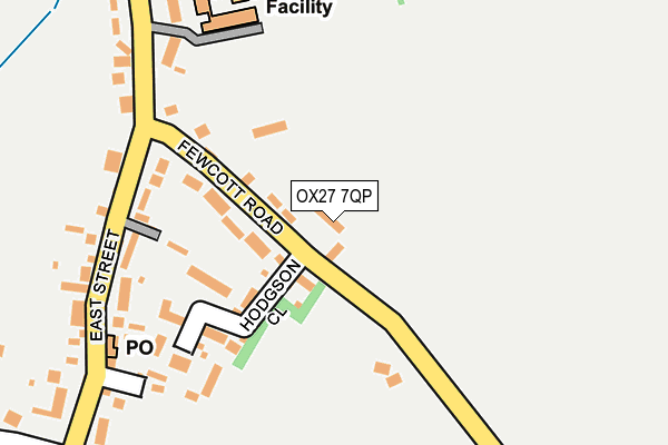 OX27 7QP map - OS OpenMap – Local (Ordnance Survey) OX27 7QP map - OS OpenMap – Local (Ordnance Survey)