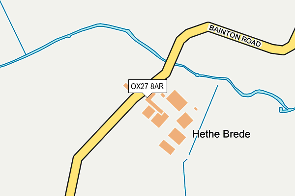 OX27 8AR map - OS OpenMap – Local (Ordnance Survey) OX27 8AR map - OS OpenMap – Local (Ordnance Survey)