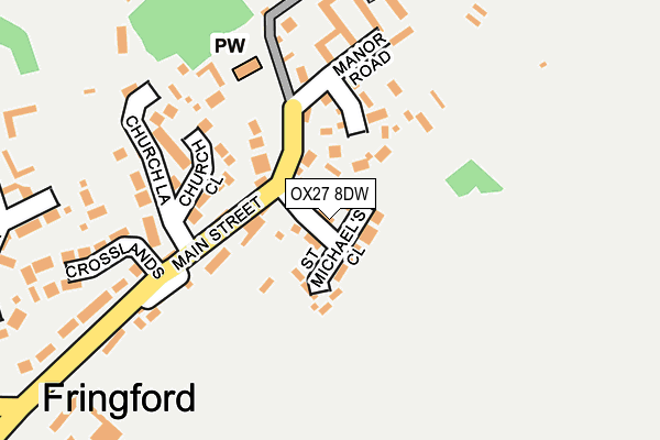 OX27 8DW map - OS OpenMap – Local (Ordnance Survey) OX27 8DW map - OS OpenMap – Local (Ordnance Survey)