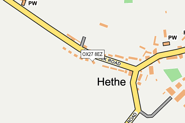 OX27 8EZ map - OS OpenMap – Local (Ordnance Survey)