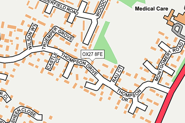 OX27 8FE map - OS OpenMap – Local (Ordnance Survey) OX27 8FE map - OS OpenMap – Local (Ordnance Survey)