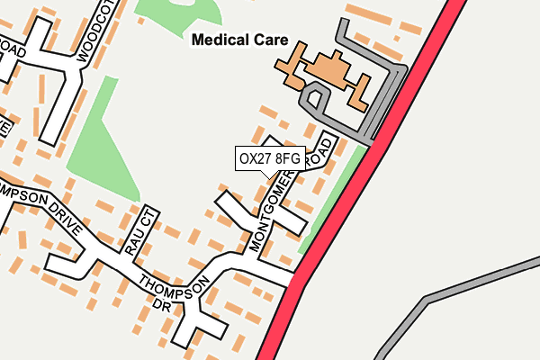 OX27 8FG map - OS OpenMap – Local (Ordnance Survey) OX27 8FG map - OS OpenMap – Local (Ordnance Survey)