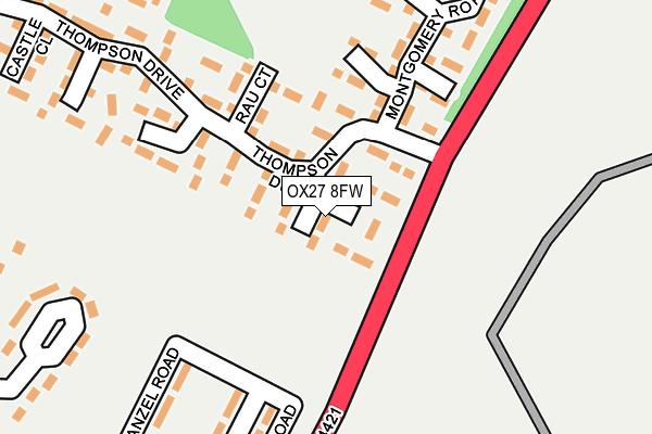 OX27 8FW map - OS OpenMap – Local (Ordnance Survey) OX27 8FW map - OS OpenMap – Local (Ordnance Survey)
