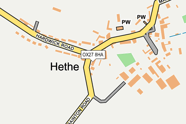 OX27 8HA map - OS OpenMap – Local (Ordnance Survey)