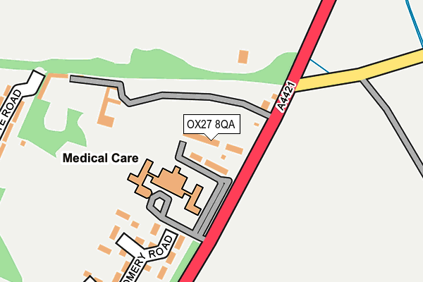 OX27 8QA map - OS OpenMap – Local (Ordnance Survey) OX27 8QA map - OS OpenMap – Local (Ordnance Survey)