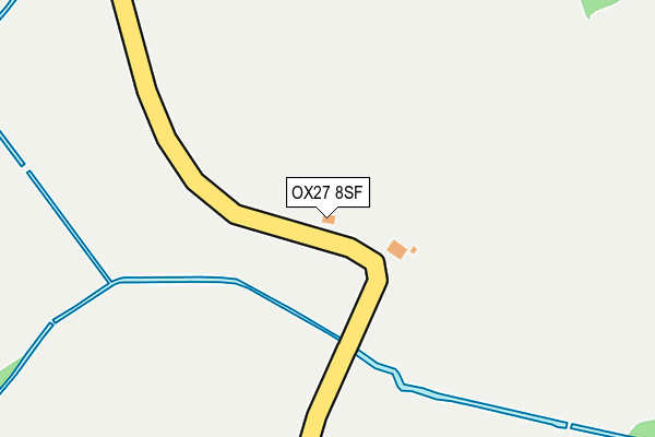 OX27 8SF map - OS OpenMap – Local (Ordnance Survey)